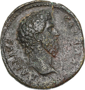 obverse: Aelius Caesar (136-138).. AE Sestertius. Struck under Hadrian, 137 AD