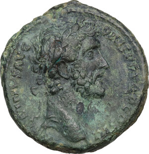 obverse: Antoninus Pius (138-161).. AE As, 140-144