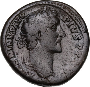 obverse: Antoninus Pius (138-161).. AE Sestertius, 145-161 AD