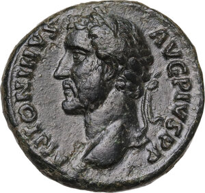 obverse: Antoninus Pius (138-161). AE As, struck circa 145-147 AD