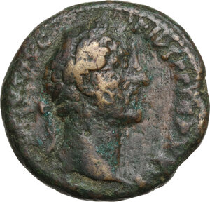 obverse: Antoninus Pius (138-161). AE Sestertius, 158-159 AD