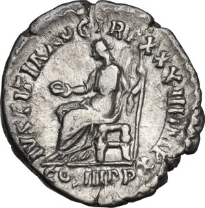 reverse: Marcus Aurelius (161-180).. AR Denarius, struck 180 AD