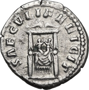reverse: Faustina II, wife of Marcus Aurelius (died 176 AD).. AR Denarius. Struck under Marcus Aurelius