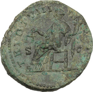 reverse: Lucius Verus (161-169).. AE Dupondius. Struck under Marcus Aurelius, 168 AD