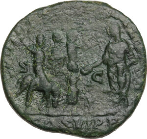 reverse: Commodus (177-192).. AE Sestertius, 191 AD