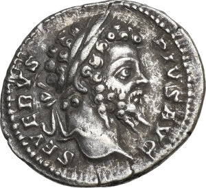 obverse: Septimius Severus (193-211) . AR Denarius, struck 202 AD