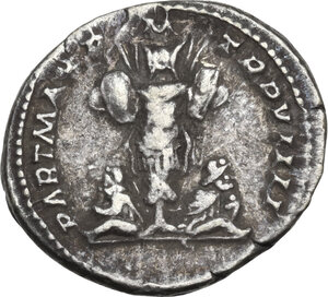 reverse: Septimius Severus (193-211) . AR Denarius, struck 202 AD