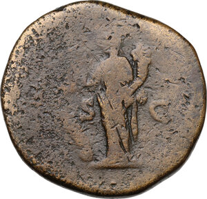 reverse: Septimius Severus (193-211).. AE Sestertius, 195-196 AD