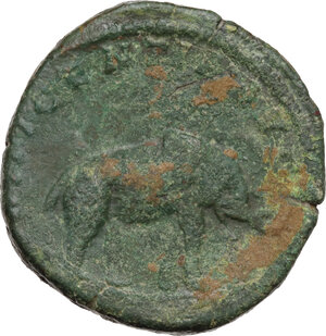 reverse: Septimius Severus (193-211).. AE Sestertius, 196 AD