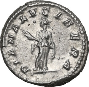 reverse: Julia Domna (died 217 AD).. AR Denarius. Struck under Caracalla, 211-215 AD