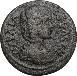obverse: Julia Domna (died 217 AD).. AE 30 mm.  Sardis mint (Lydia)