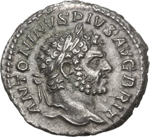 obverse: Caracalla (198-217).. AR Denarius, 213 AD