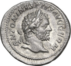 obverse: Caracalla (198-217).. AR Denarius, 215 AD