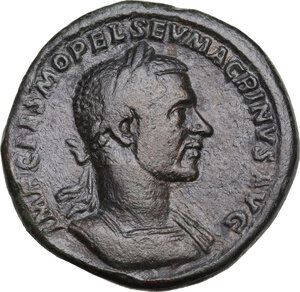 obverse: Macrinus (217-218).. AE Sestertius, 217 AD