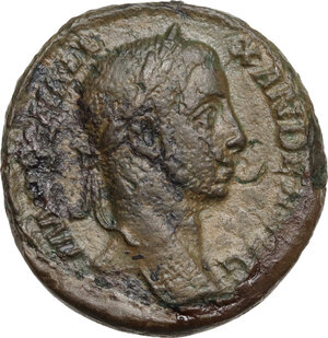 obverse: Severus Alexander (222-235).. AE As. Special emission, 229 AD