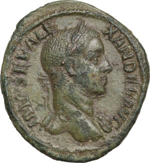 obverse: Severus Alexander (222-235).. AE Sestertius, 230 AD