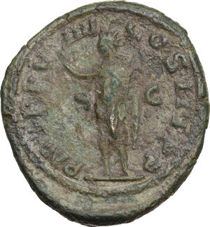 reverse: Severus Alexander (222-235).. AE Sestertius, 230 AD