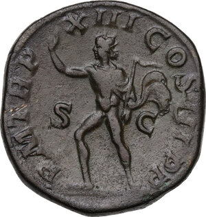 reverse: Severus Alexander (222-235).. AE Sestertius, January-March 235 AD