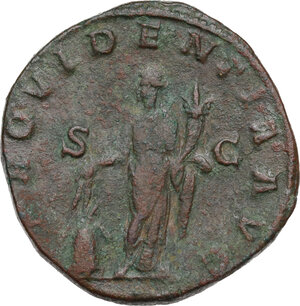 reverse: Severus Alexander (222-235).. AE Sestertius, 232 AD