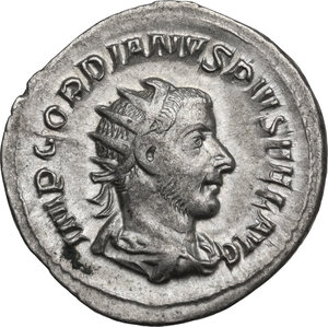 obverse: Gordian III (238-244).. AR Antoninianus, 244 AD