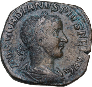 obverse: Gordian III (238-244).. AE Sestertius, 243 AD