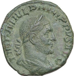 obverse: Philip I (244-249).. AE Sestertius, 248 AD
