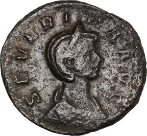 obverse: Severina, wife of Aurelian (270-275).. AE As, 275 AD
