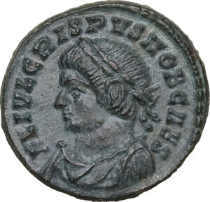 obverse: Crispus (317-326).. AE Follis. Lugdunum mint, 323/4 AD