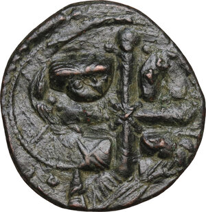 reverse: Romanus IV (1068-1071).. AE Follis. Constantinople mint