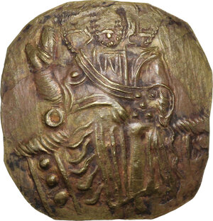 obverse: John III, Ducas-Vatatzes (1222-1254). AV/EL Hyperpyron, Empire of Nicaea, Magnesia mint, 1232-1254