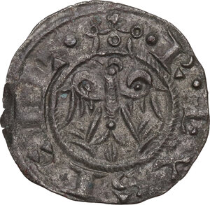 reverse: Italy .  Federico II di Svevia (1194-1250).. BI Denar, Messina mint, 1221