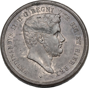 obverse: Italy .  Ferdinando II di Borbone (1830-1859).. AE 10 Tornesi 1840, Napoli mint