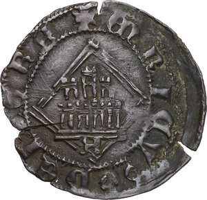 reverse: Spain.  Henry IV of Castile (1425-1474).. AE Blanca de Rombo. Avila