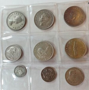 obverse: SUD AFRICA Lotto di 10 monete d argento