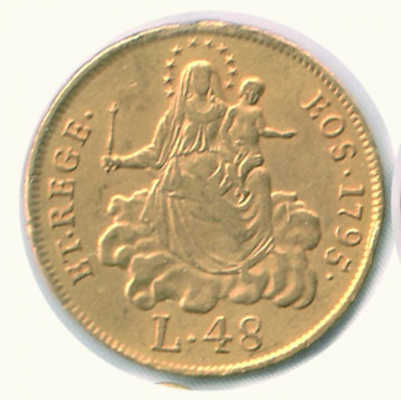 obverse: GENOVA - Dogi biennali - 48 Lire 1795 (stemma nuovo)