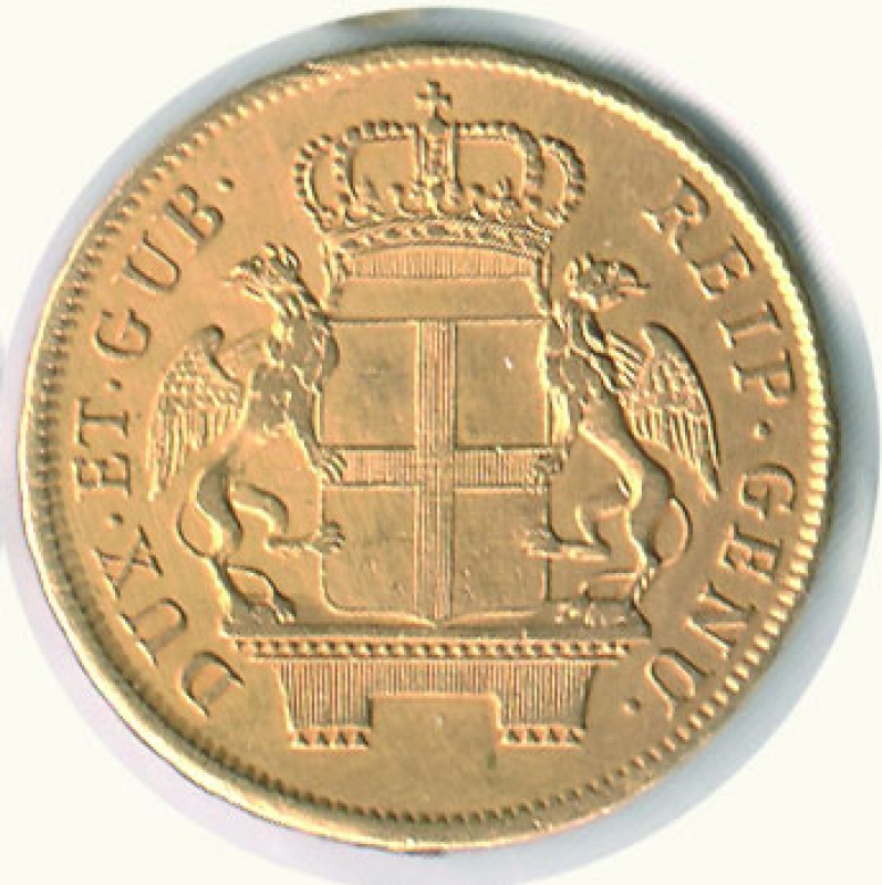 reverse: GENOVA - Dogi biennali - 48 Lire 1795 (stemma nuovo)