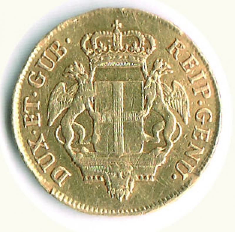 reverse: GENOVA - Dogi biennali - 24 Lire 1795 (stemma nuovo).