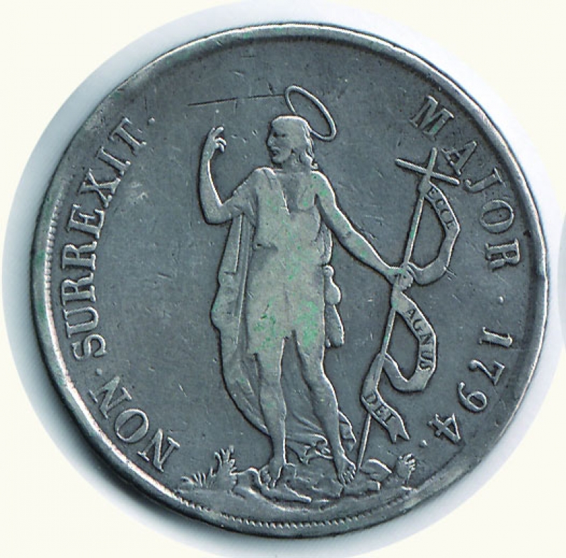 obverse: GENOVA - Dogi biennali - 8 Lire 1794.