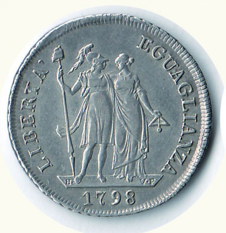 obverse: GENOVA - Repubblica Ligure - 2 Lire 1798