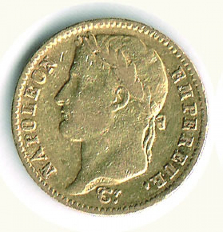 obverse: GENOVA - Napoleone - 20 Lire 1813.
