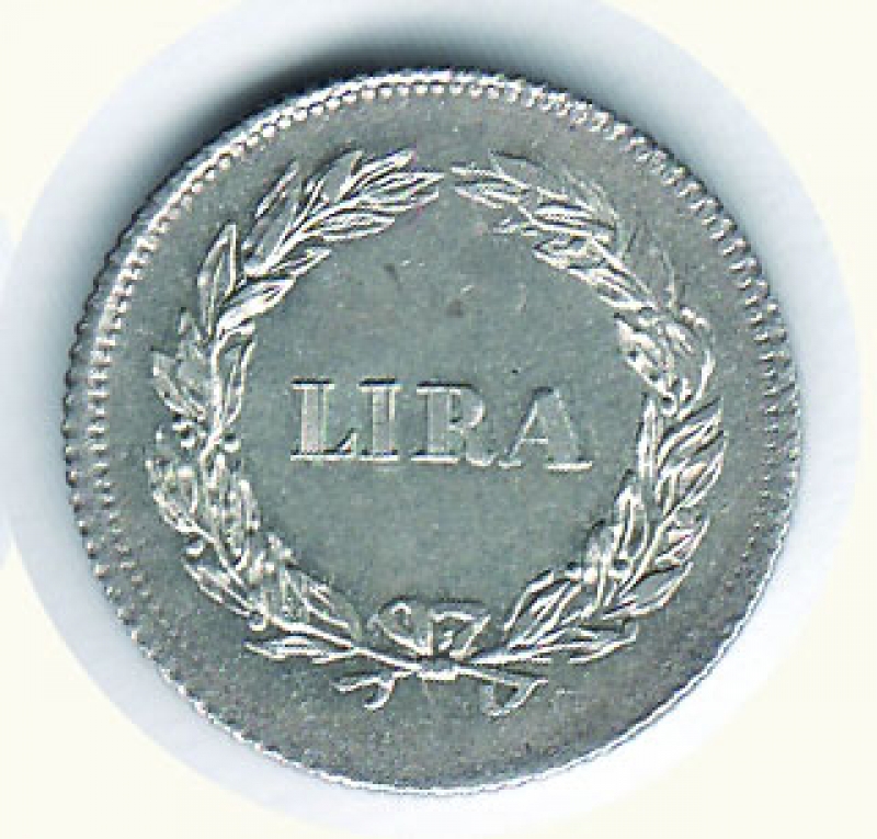 reverse: LUCCA - Carlo Ludovico (1824-1847) - Lira 1834