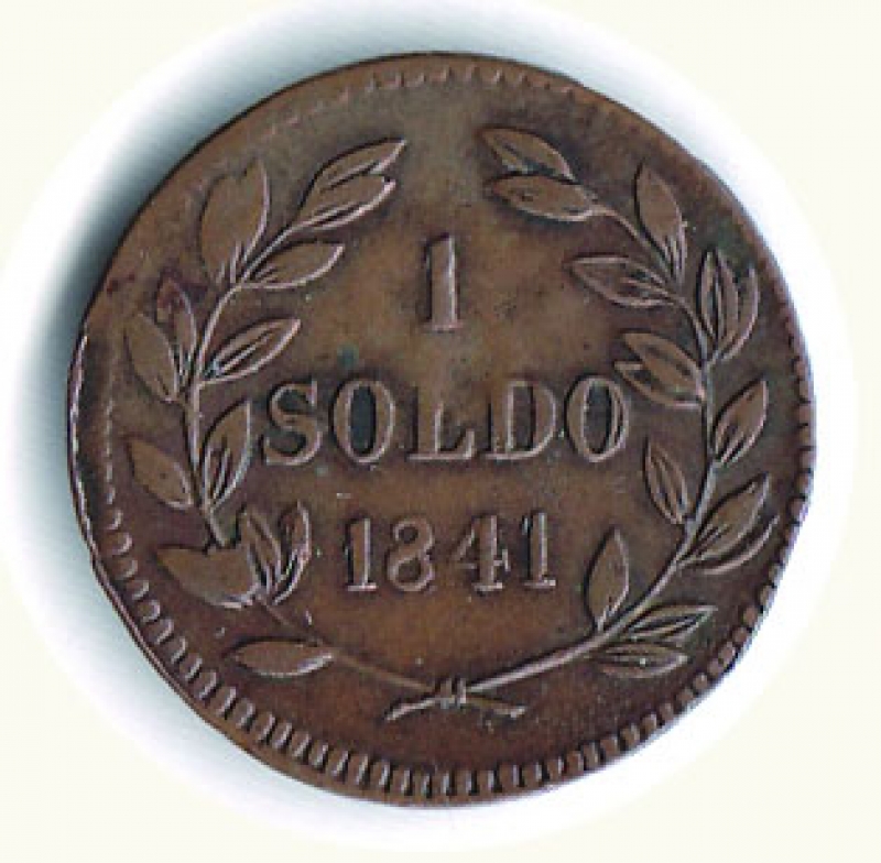 reverse: LUCCA - Carlo Ludovico - Soldo 1841.