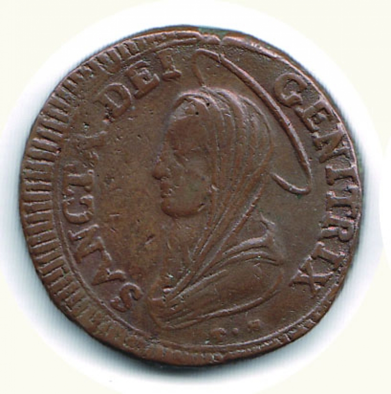 obverse: MACERATA - Pio VI - Madonnina da 5 Baiocchi 1797