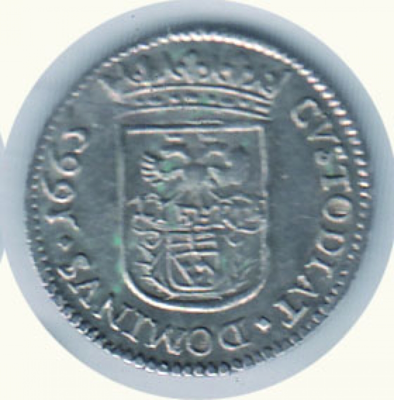 reverse: MASSA IN LUNIGIANA - Alberigo II Cibo Malaspina - Da otto Bolognini 1665
