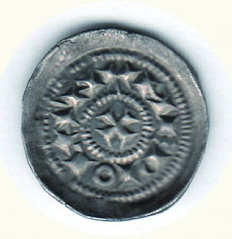 reverse: MILANO - Enrico III-IV-V di Franconia (1039-1125) - Denaro scodellato.