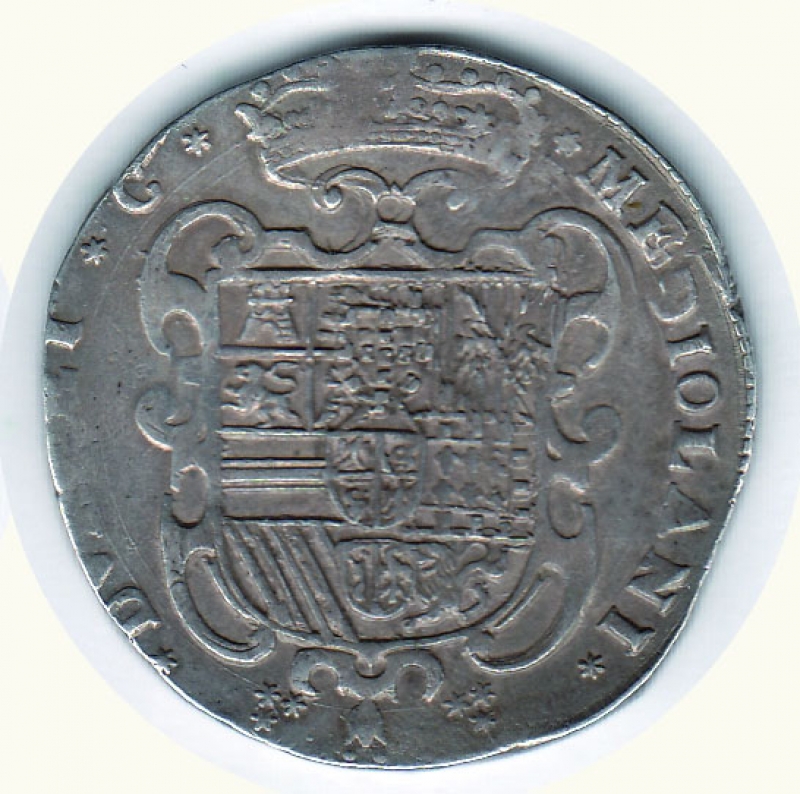 reverse: MILANO - Filippo IV -  ½ Filippo 1657.