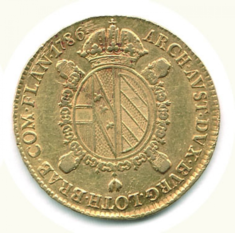 reverse: MILANO - Giuseppe II (1780-1790) - Sovrano 1786