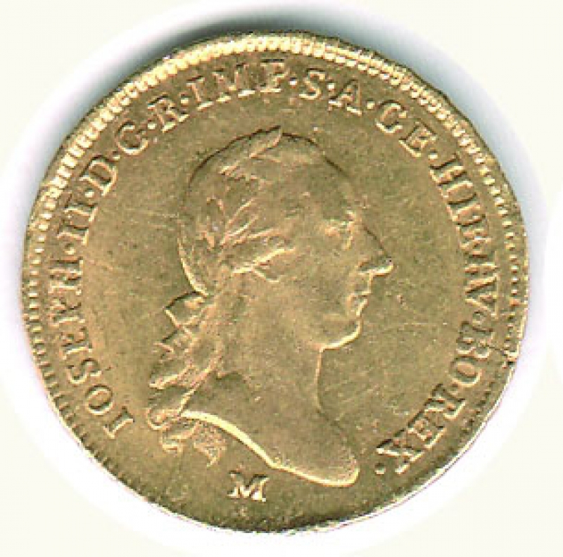 obverse: MILANO - Giuseppe II - ½ Sovrano 1787 - MIR 457/1.
