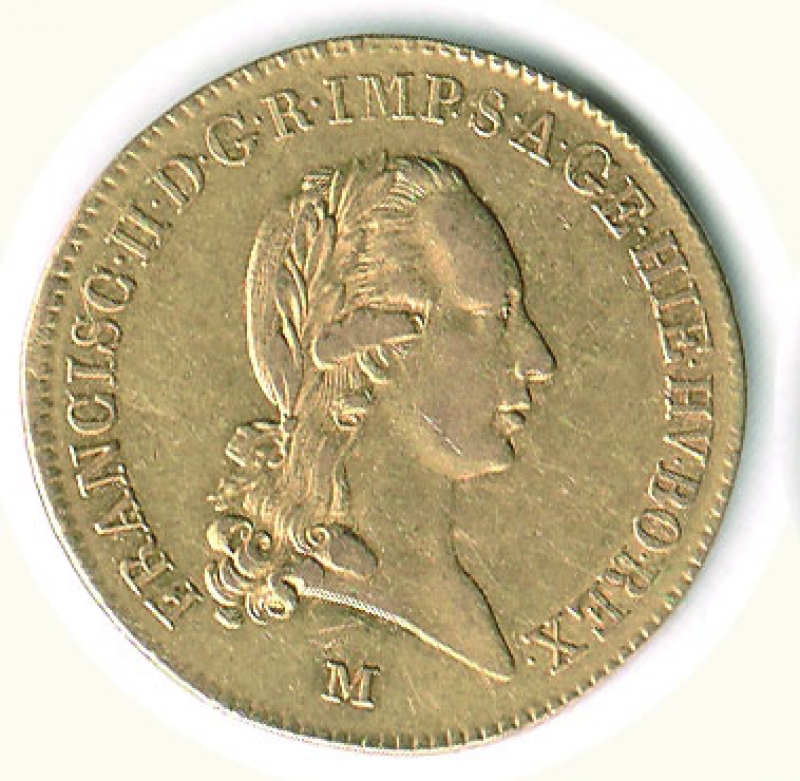 obverse: MILANO - Francesco II (1792-1800) - Sovrano 1800.