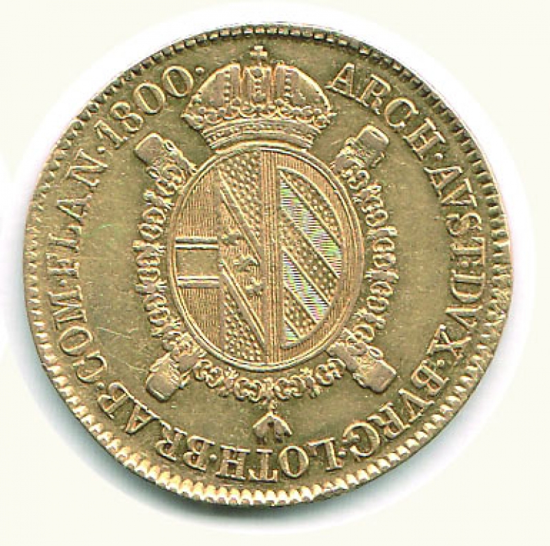 reverse: MILANO - Francesco II (1792-1800) - Sovrano 1800.